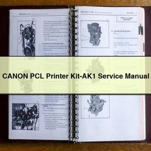 CANON PCL Printer Kit-AK1 Service Manual PDF Download