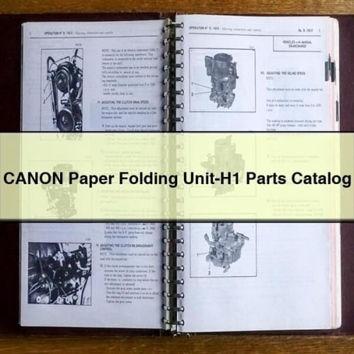 CANON Paper Folding Unit-H1 Parts Catalog