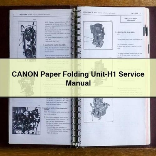 CANON Paper Folding Unit-H1 Service Manual PDF Download