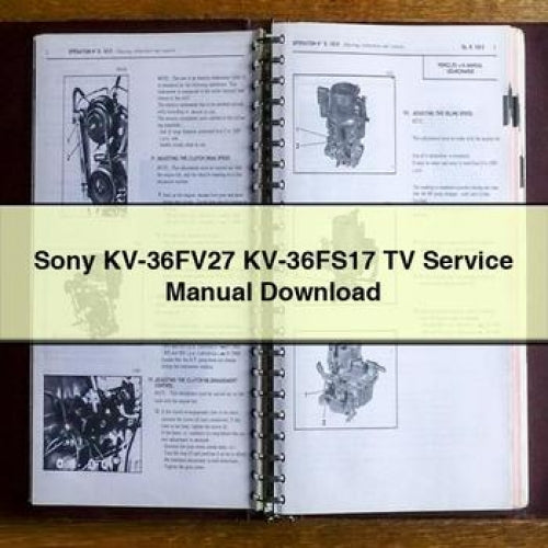 Sony KV-36FV27 KV-36FS17 TV Service Manual Download PDF