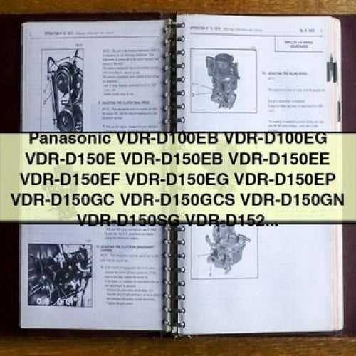 Panasonic VDR-D100EB VDR-D100EG VDR-D150E VDR-D150EB VDR-D150EE VDR-D150EF VDR-D150EG VDR-D150EP VDR-D150GC VDR-D150GCS VDR-D150GN VDR-D150SG VDR-D152EG VDR-D158GK Service Manual PDF Download