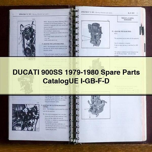 DUCATI 900SS 1979-1980 Spare Parts CatalogUE I-GB-F-D