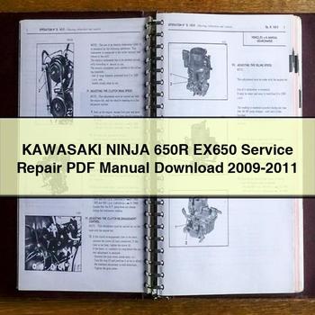 KAWASAKI NINJA 650R EX650 Service Repair Manual  2009-2011