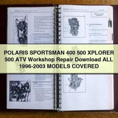 POLARIS SPORTSMAN 400 500 XPLORER 500 ATV Workshop Repair  All 1996-2003 ModelS COVERED