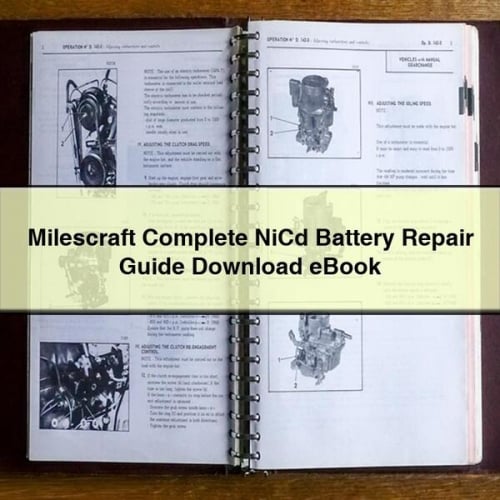Milescraft Complete NiCd Battery Repair Guide  Manual