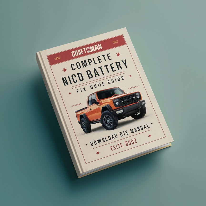 Craftsman Complete NiCd Battery Fix Guide Download DIY eBook