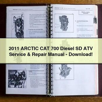 2011 Arctic CAT 700 Diesel SD ATV Service & Repair Manual-PDF