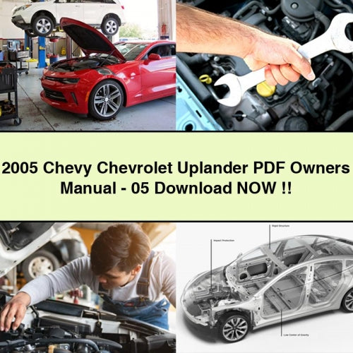 2005 Chevy Chevrolet Uplander PDF Owners Manual - 05 Download Now