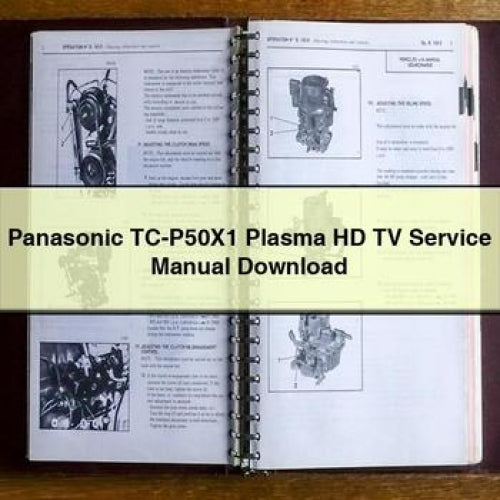 Panasonic TC-P50X1 Plasma HD TV Service Manual Download PDF