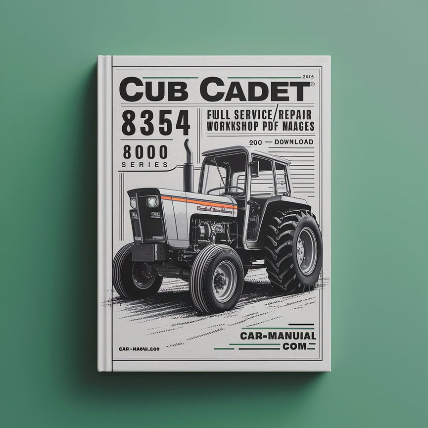 Cub Cadet 8354/8404 Tractor Service & Repair Manual (8000 Series, 290+ Pages)