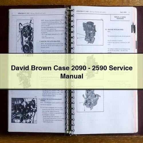 David Brown Case 2090-2590 Service Manuel de réparation PDF Télécharger