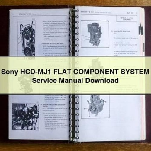 Sony HCD-MJ1 FLAT Component System Service Manual Download PDF