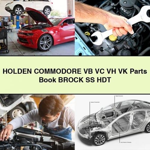 HOLDEN COMMODORE VB VC VH VK Parts Book BROCK SS HDT