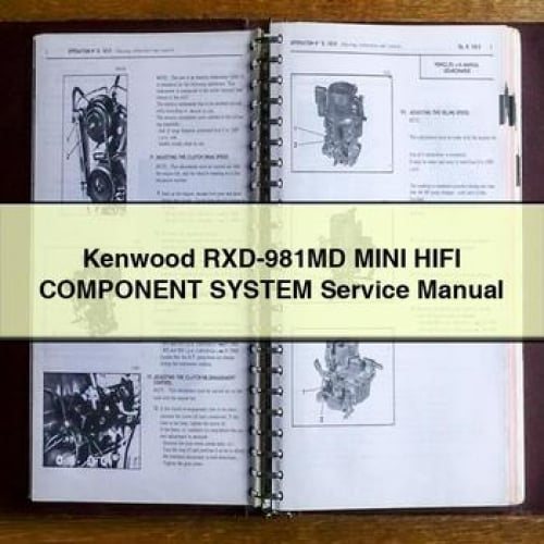 Kenwood RXD-981MD MINI HIFI Component System Service Manual PDF Download