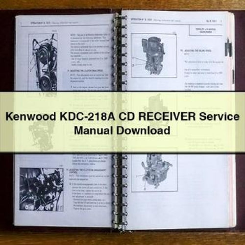 Kenwood KDC-218A CD Receiver Service Manual