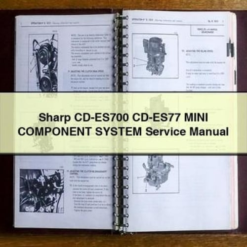 Sharp CD-ES700/ES77 Mini Component System Service Manual PDF