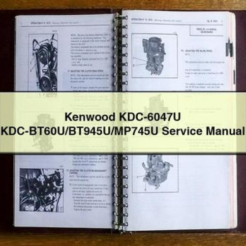 Kenwood KDC-6047U, KDC-BT60U/BT945U/MP745U Service Manual PDF