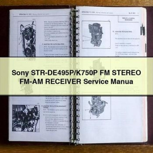 Sony STR-DE495P/K750P FM Stereo Receiver Service Manual