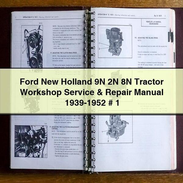 Ford New Holland 9N 2N 8N Manual de reparación y servicio de taller de tractores 1939-1952 # 1 Descargar PDF