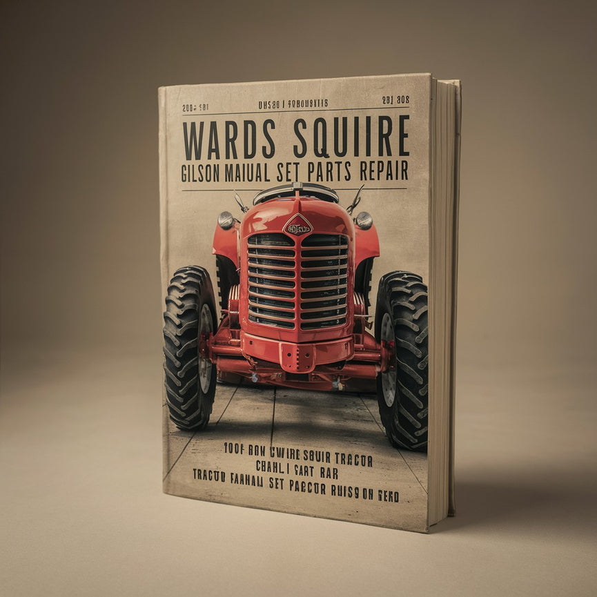 Wards squire tractor gilson Juego manual de piezas Reparación