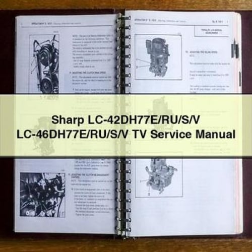 Sharp LC-42DH77E/RU/S/V and LC-46DH77E/RU/S/V TV Service Manual PDF