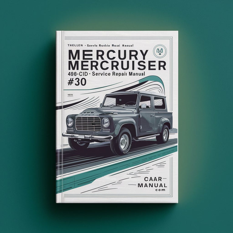 Mercury MerCruiser 496 CID 8.1L Service Manual PDF