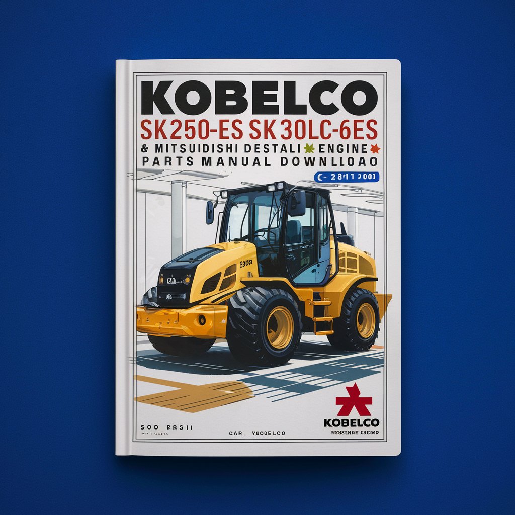 Kobelco SK250-6ES SK250LC-6ES Hydraulic Excavators & Mitsubishi Diesel Engine 6D34-T Parts Manual  (LQ11-05201 LL11-04001) S3LQ00011ZE01