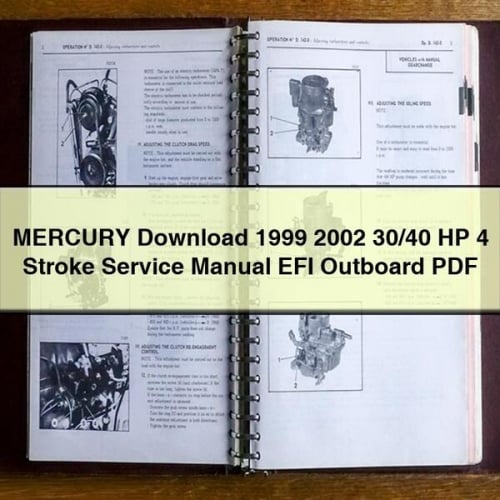 Mercury 1999-2002 30/40 HP 4-Stroke EFI Outboard Service Manual