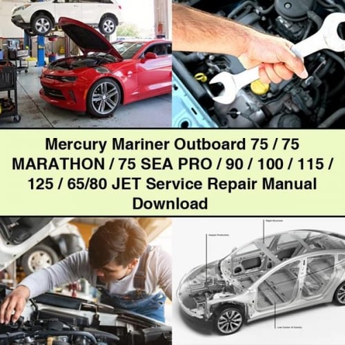 Mercury Mariner Outboard Service Repair Manual (75-125HP, 65/80 Jet)