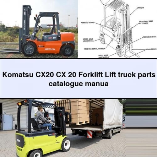 Komatsu CX20 Forklift Parts Catalogue