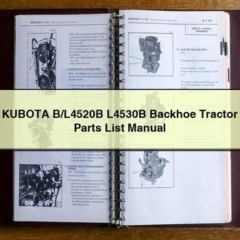 Manuel de liste des pièces du tracteur-pelleteuse KUBOTA B/L4520B L4530B PDF Télécharger