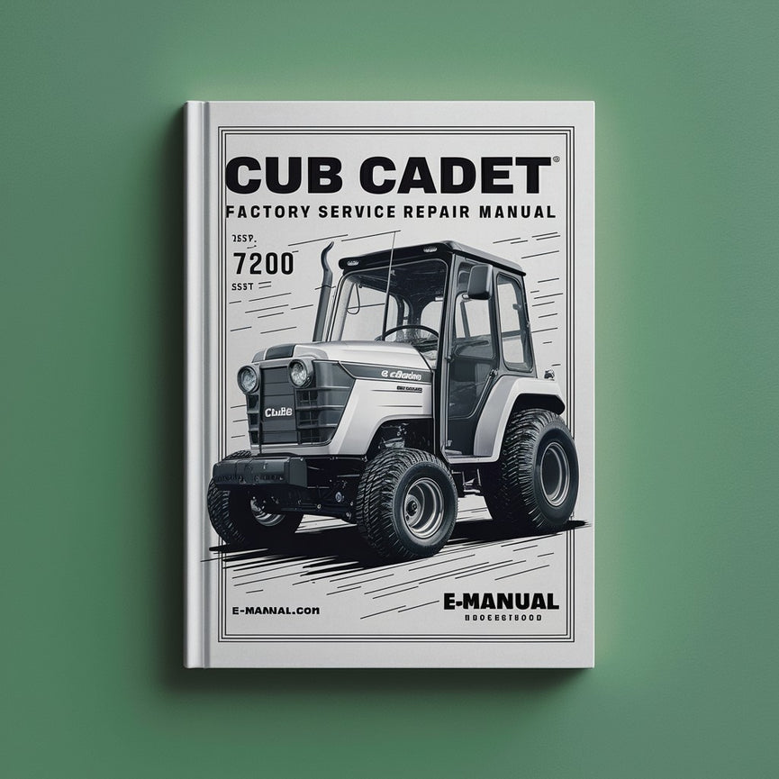 Manual de reparación del servicio de fábrica Cub Cadet 7200 Descargar PDF