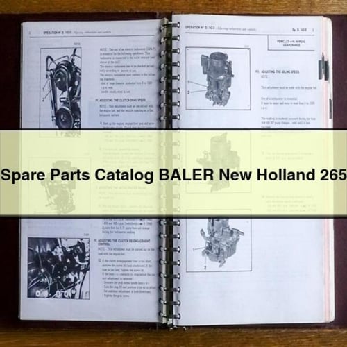 Catalogue de pièces détachées Presse à balles New Holland 265