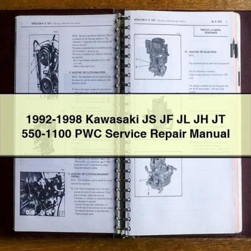 Kawasaki JS, JF, JL, JH, JT (1992-1998) PWC Service Repair Manual (PDF)