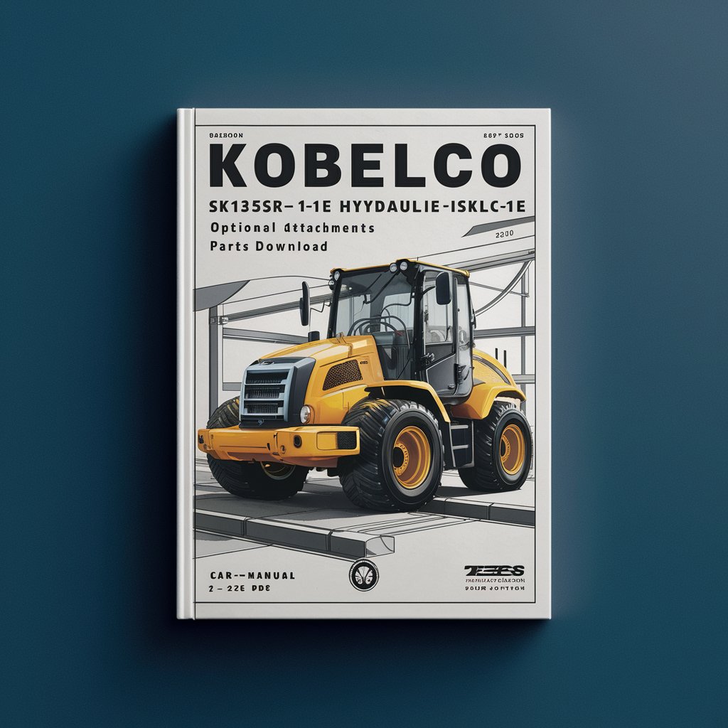 Kobelco SK135SR-1E SK135SRLC-1E Hydraulic Excavators Optional Attachments Parts Manual  (YY02-03001 YH02-01301) S3YY02002ZE02