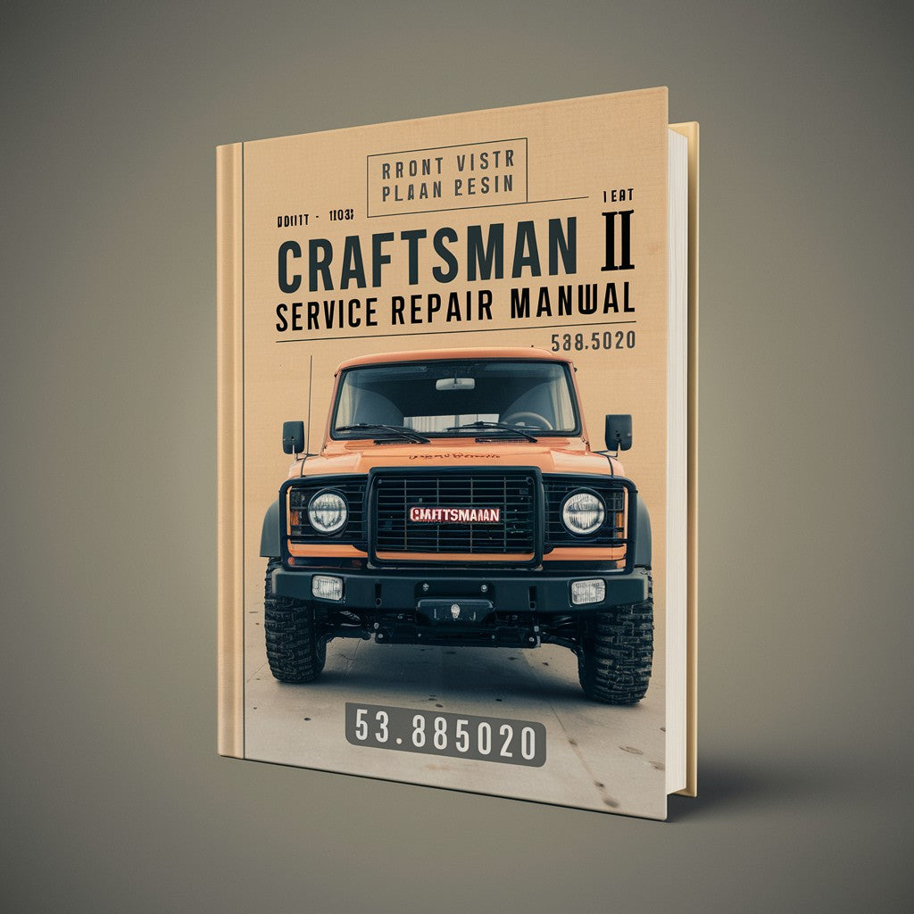 Craftsman II 10.32 Service Manual 536.885020