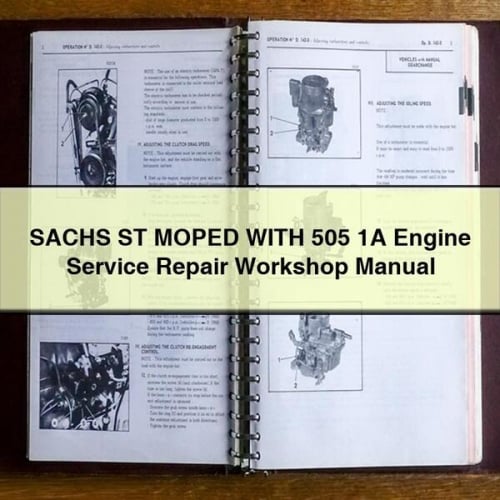 SACHS ST MOPED WITH 505 1A Engine Service Repair Workshop Manual PDF Download