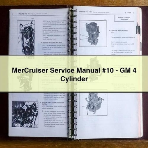 MerCruiser Service Manual #10 - GM 4 Cylinder PDF Download