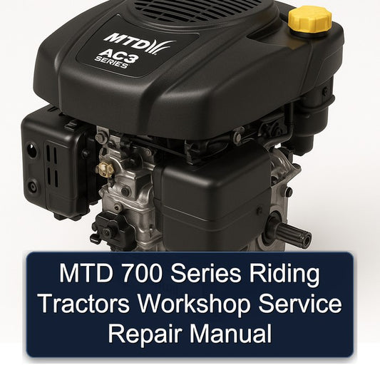 MTD 700 Series Riding Tractors Service Repair Workshop Manual