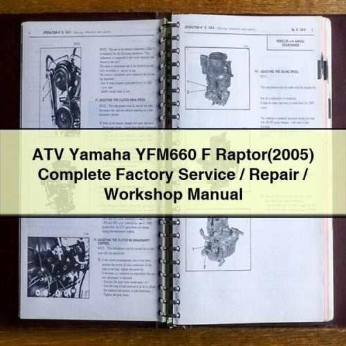 ATV Yamaha YFM660 F Raptor(2005) Complete Factory Service / Repair / Workshop Manual PDF Download