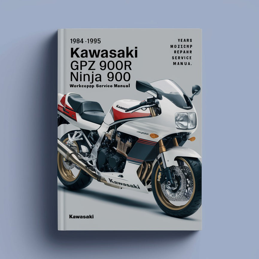 1984-1995 Kawasaki GPz900R Ninja 900 Manuel de service de réparation d'atelier de moto Meilleur