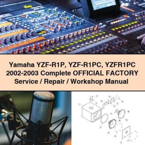 Yamaha YZF-R1P YZF-R1PC YZFR1PC 2002-2003 Complete OFFICIAL Factory Service / Repair / Workshop Manual PDF Download