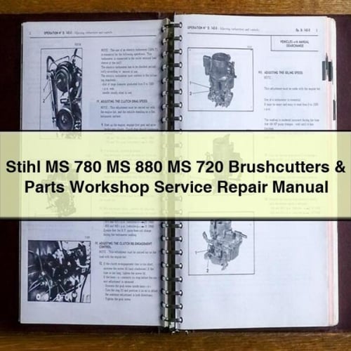 Stihl MS 780 MS 880 MS 720 Brushcutters & Parts Workshop Service Repair Manual Download PDF