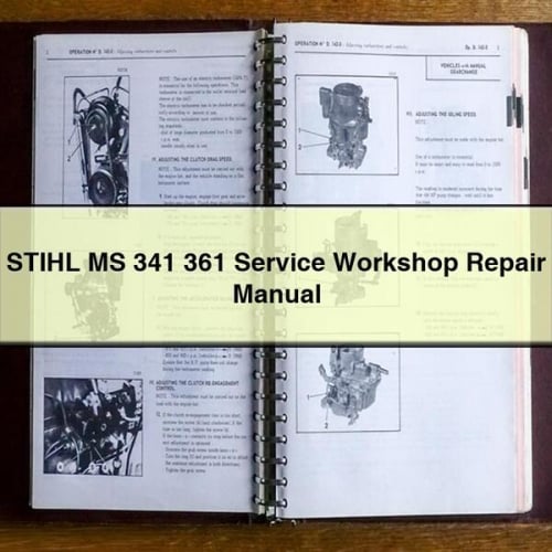 STIHL MS 341 361 Manual de reparación de taller de servicio Descargar PDF