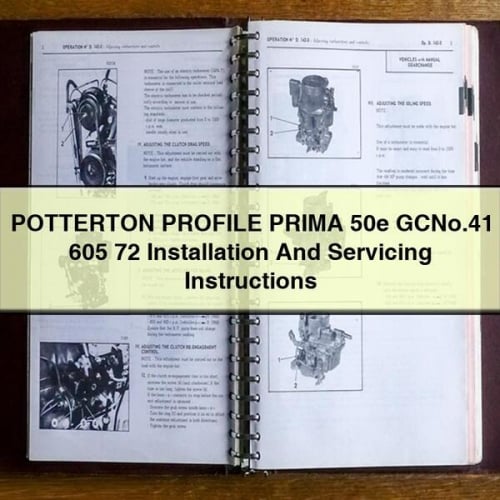 POTTERTON PROFILE PRIMA 50e GCNo.41 605 72 Installation And Servicing Instructions