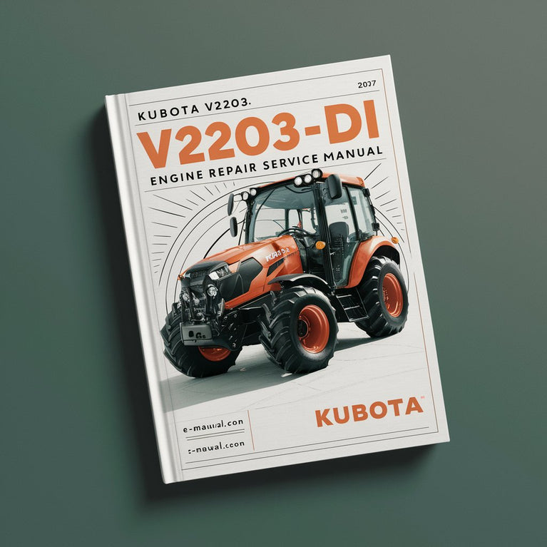 Kubota V2203-DI Engine Repair Service Manual