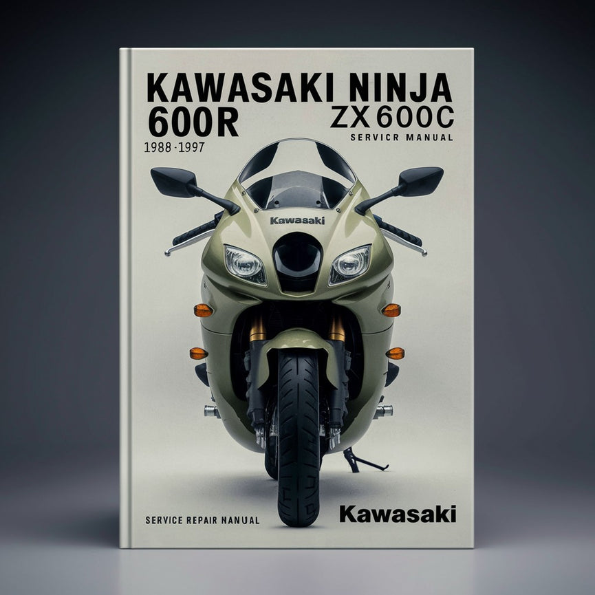 Kawasaki Ninja 600R ZX600C 1988-1997 Manuel de réparation de service