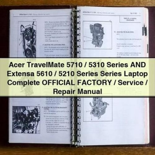 Acer TravelMate 5710 / 5310 Series And Extensa 5610 / 5210 Series Series Laptop Complete OFFICIAL Factory / Service / Repair Manual PDF Download