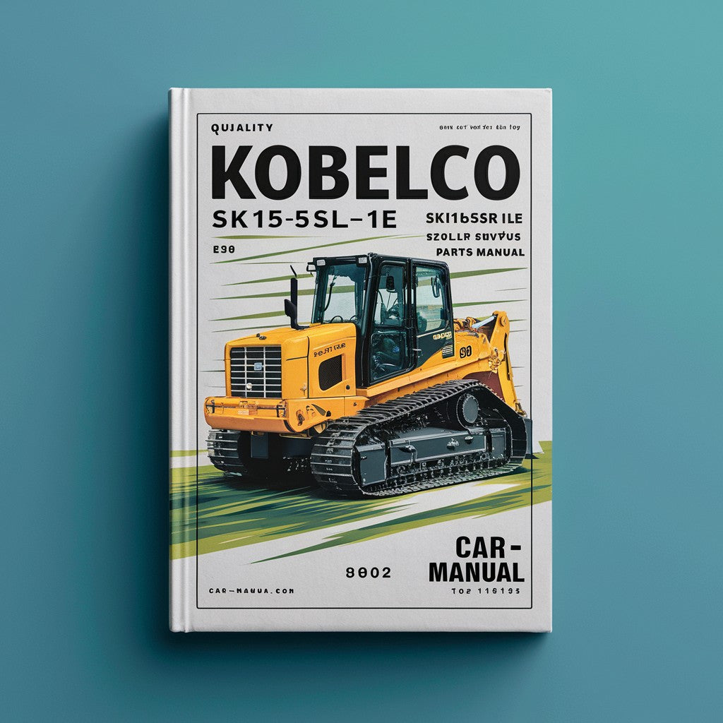 Kobelco SK15SR SK20SR Mini Excavator Service Repair Workshop Manual  (SK15SR: PU06001 ～ SK20SR: PM02001 ～)