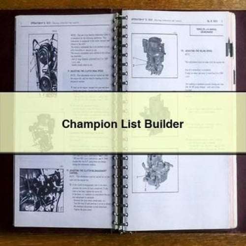 Champion List Builder